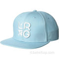 Ricamo 3d logo personalizzato flat brim snapback